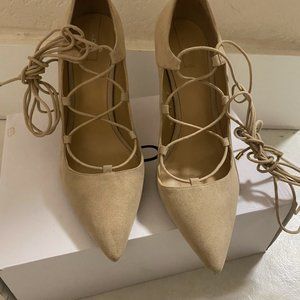 Aldo Kenneson Shoe, Size 9 Nude Suede Stiletto
